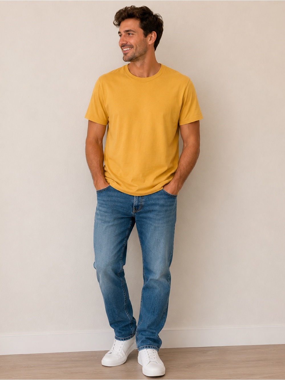 Old Navy Vintage Mustard Tee